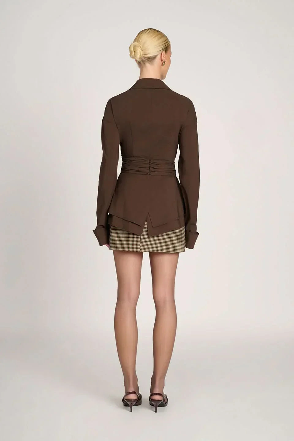 Sienna Ruched Collared Top