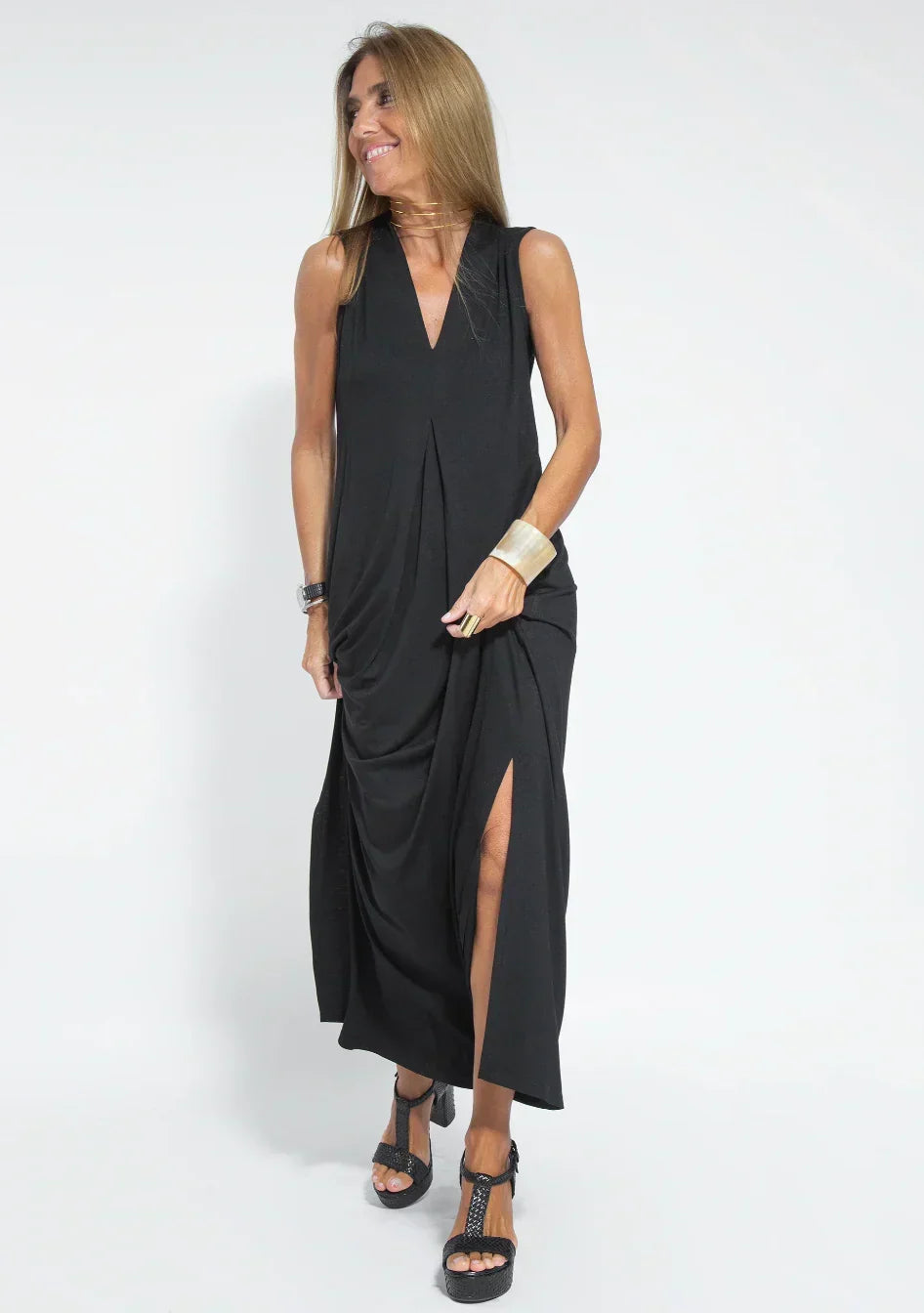 Isadora Draped Maxi Dress