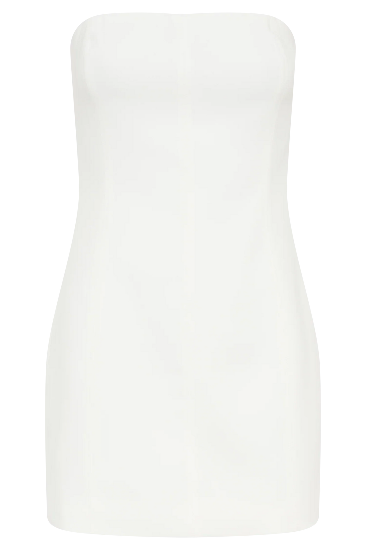 Maci White Crepe Mini Dress