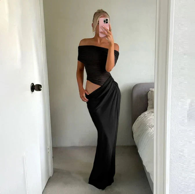 Sienna Ruched Maxi Dress