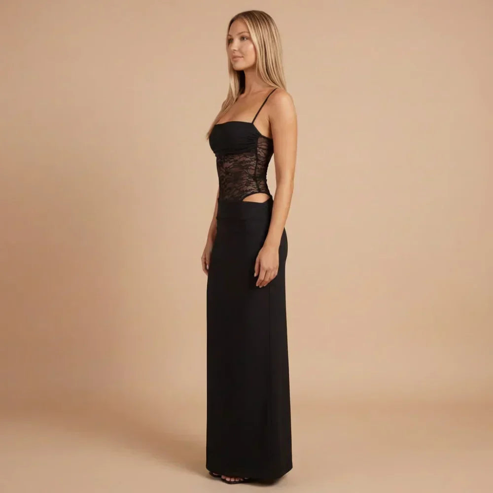 Alessandra Mesh Maxi Dress