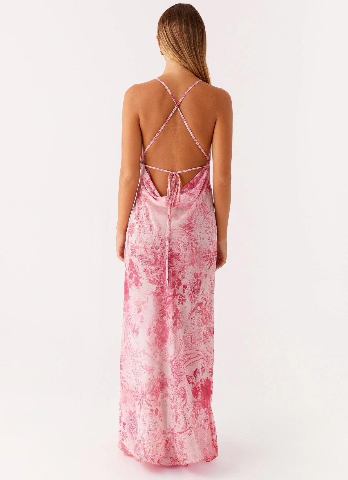 Tara Maxi Dress - Pink Print