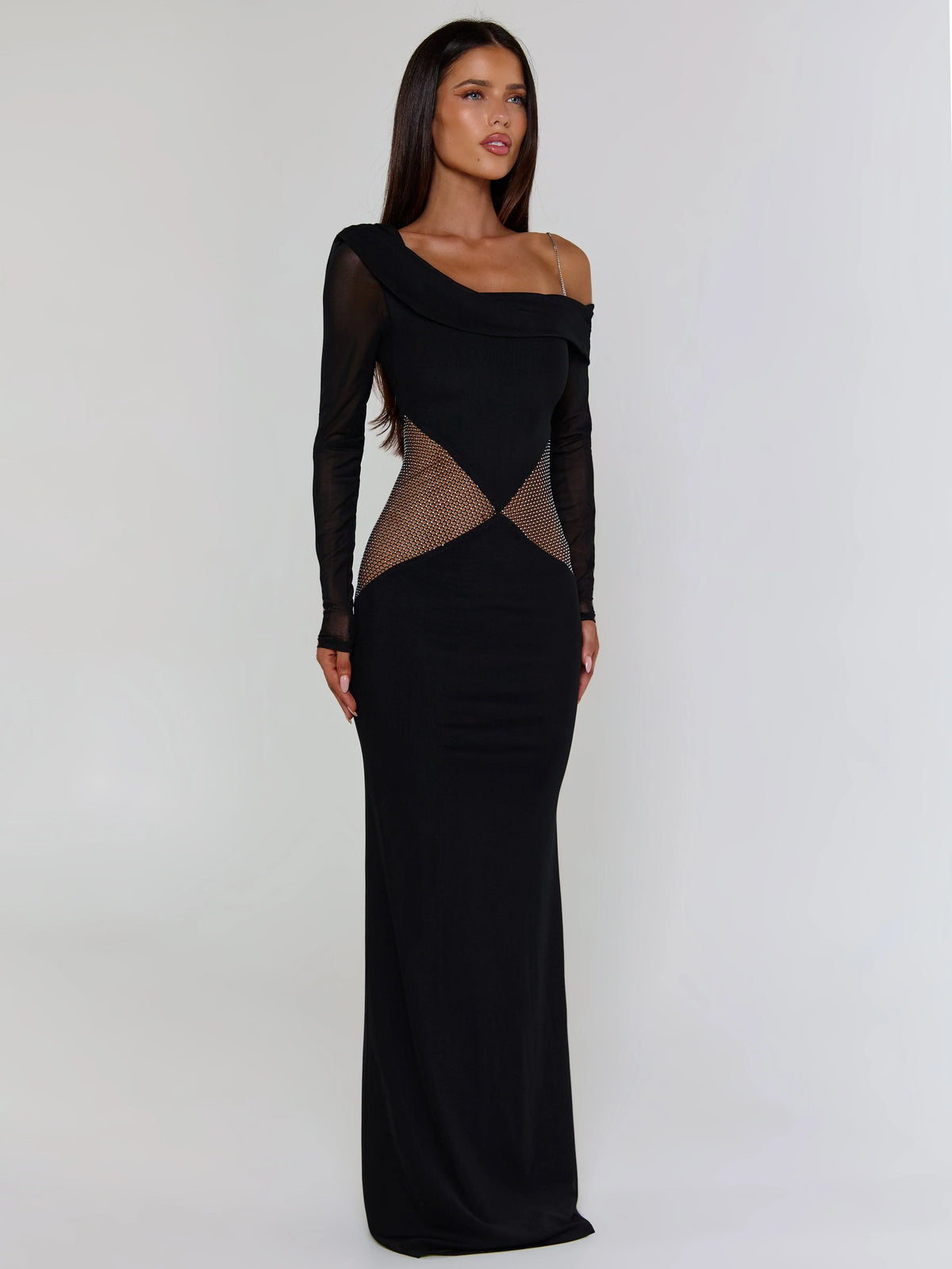Lumina Black Maxi Dress