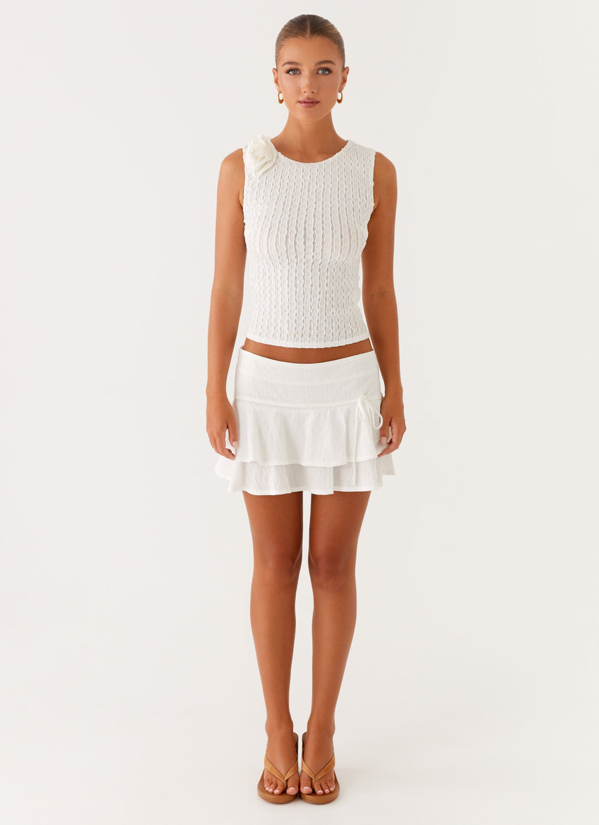 Lisbon Tank Top - White