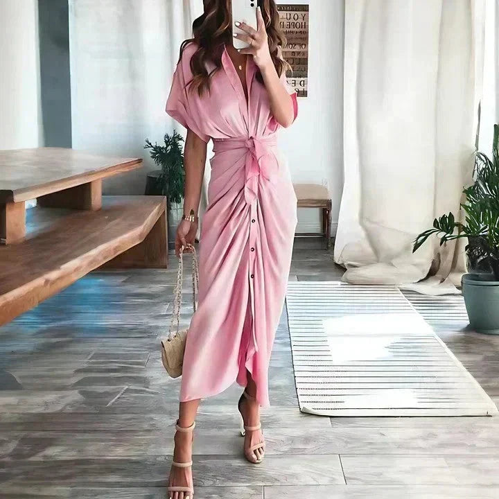 Audrey Wrap Midi Dress