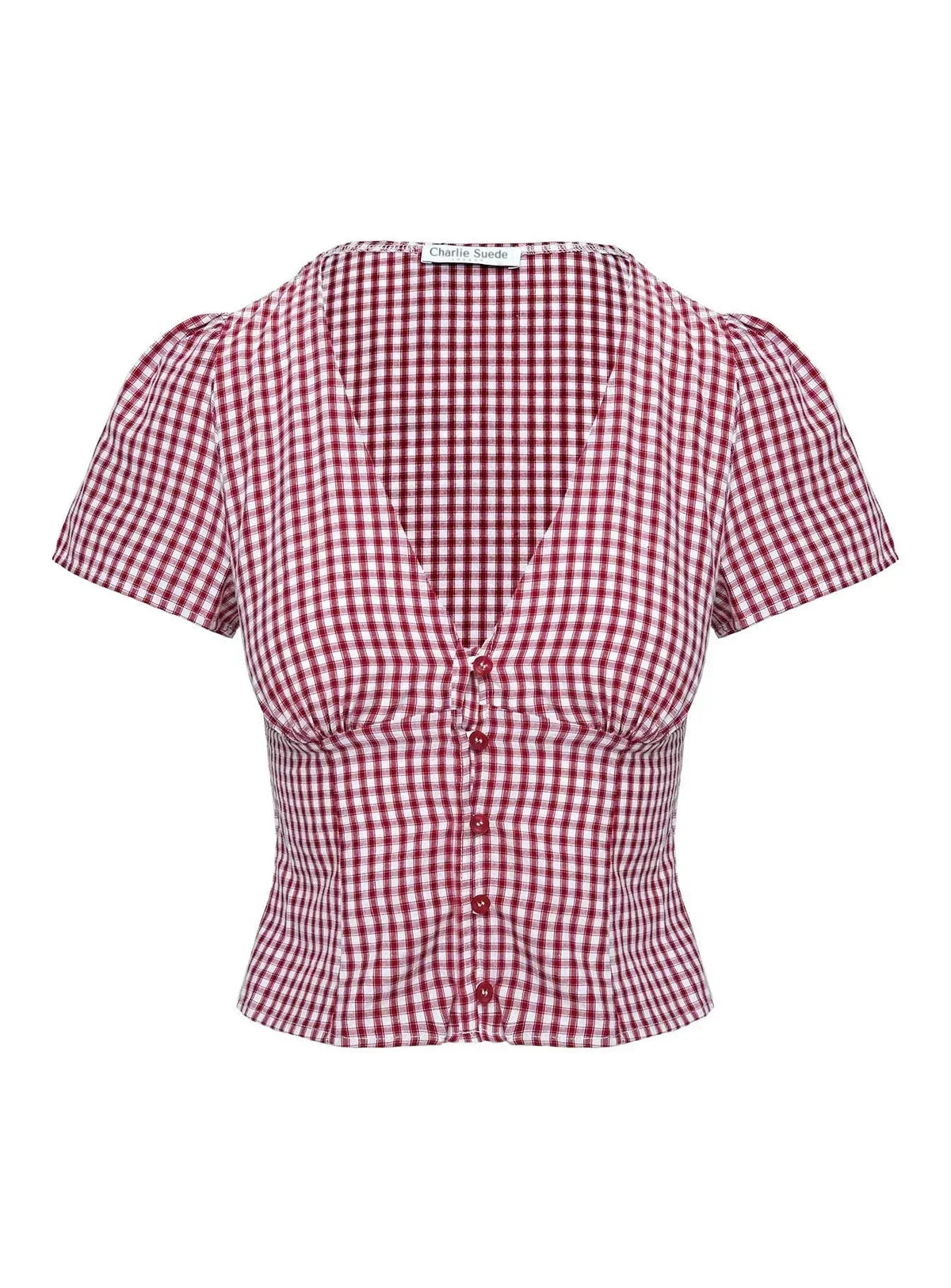 Charlotte Gingham Crop Top
