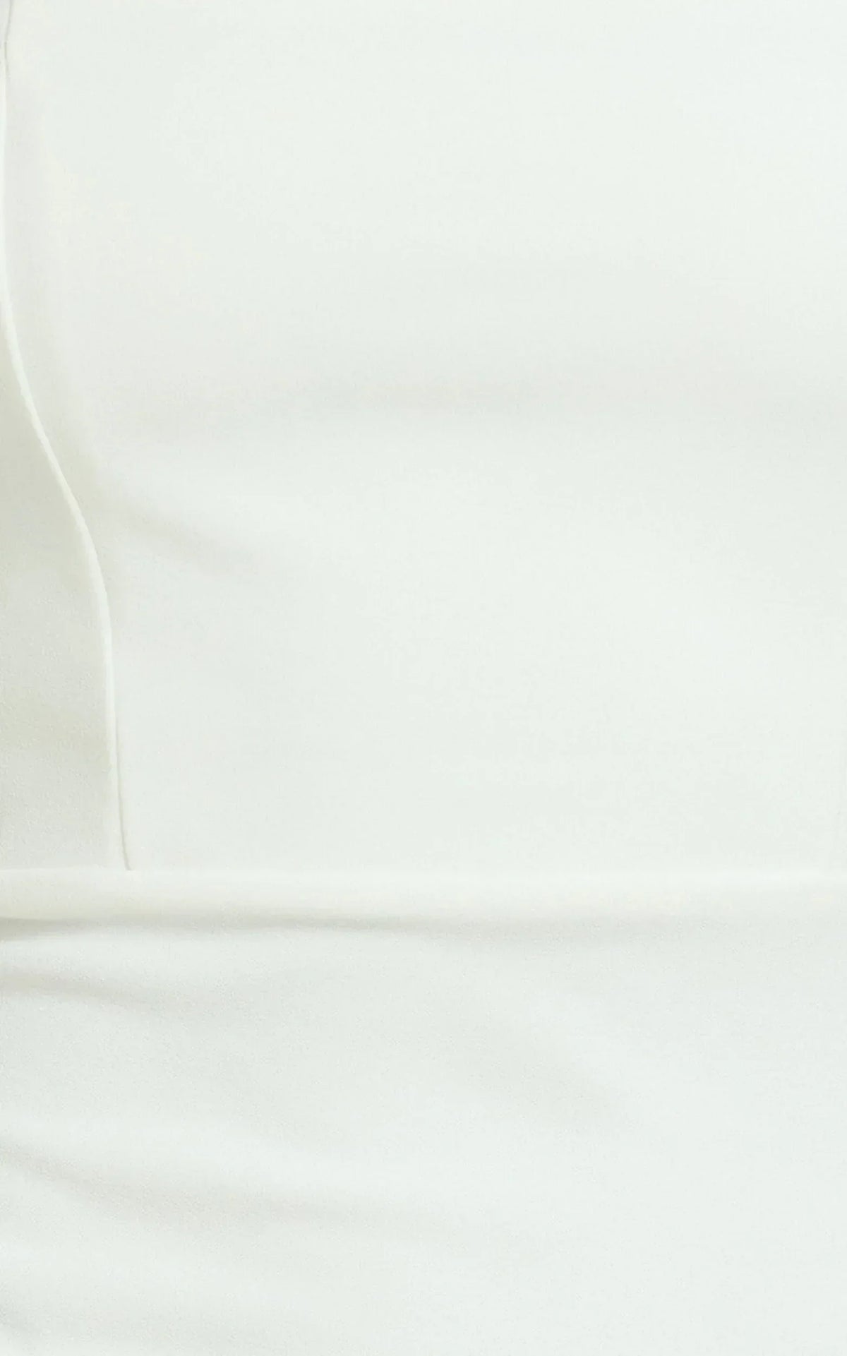 Vanessa Midi Dress - Halter Neck Below Knee Column Dress In White
