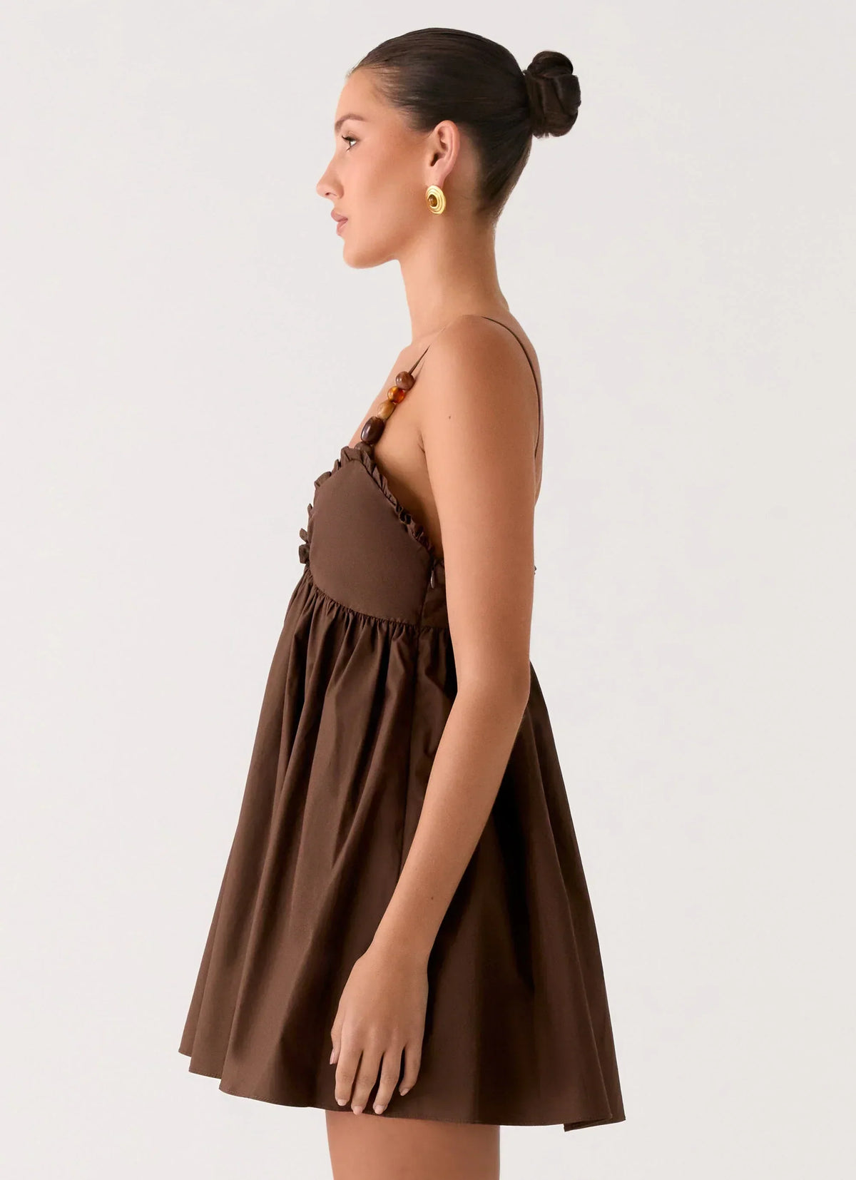 Jonas Mini Dress - Brown
