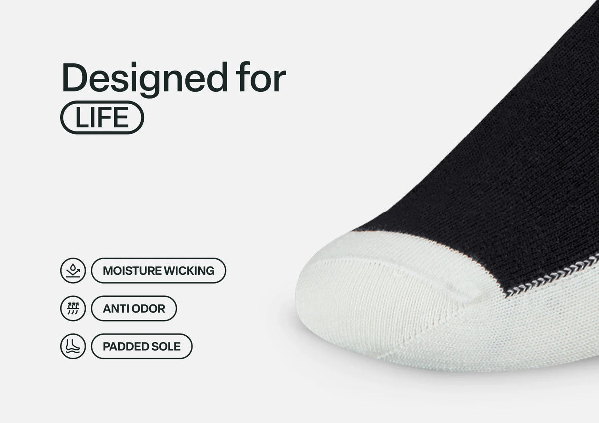 Casual/Dress Diabetic Socks - Black